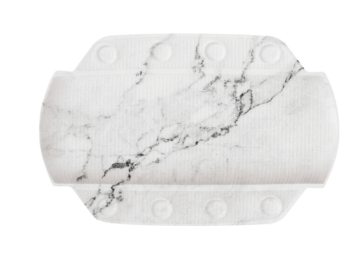 Badezimmeraccessoires - «Kleine Wolke» Sicherheits-Einlagen, in Größe 300 (Dusch-Einlage, 55x55 cm) bis 302 (Nackenpolster, 32x22 cm), in Farbe WEISS-ANTHRAZIT Ansicht 1