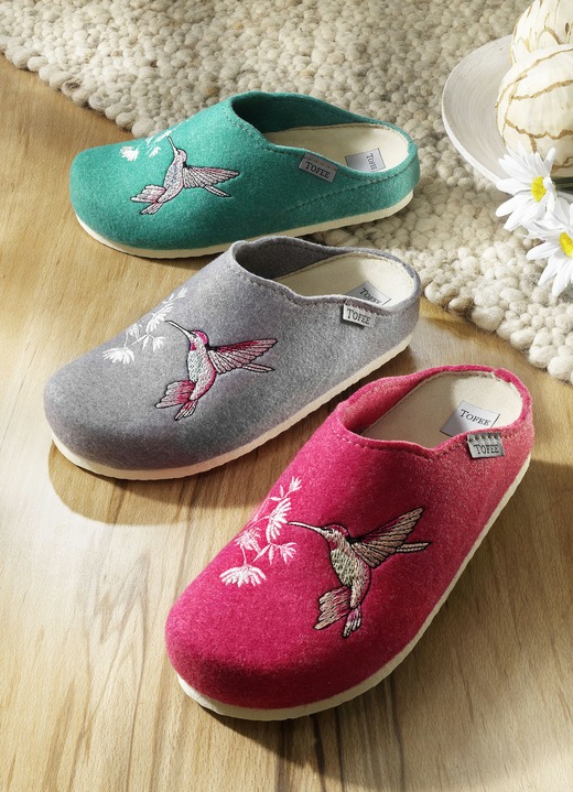 Geschenkideen - Hausschuh in verschiedenen Farben, in Größe 036 bis 042, in Farbe FUCHSIA