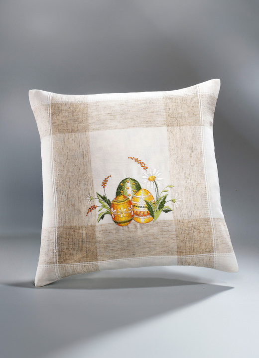 Tischdecken - Charmante Accessoires mit buntem Ostereier- Motiv, in Größe 102 (Läufer, 40x 85 cm) bis 404 (Kissenbezug, 40x 40 cm), in Farbe SEKT-BUNT Ansicht 1