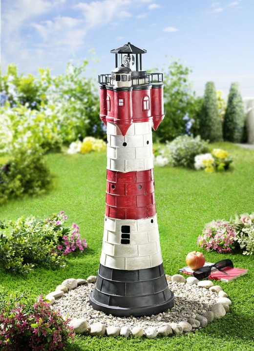 Gartenbeleuchtung - Wetterfester Solar-Leuchtturm XL, in Farbe BUNT Ansicht 1
