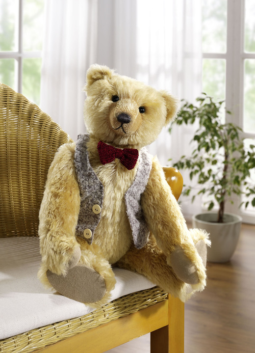 Sammlermodelle - Teddybär Hans von Clemens Spieltiere, in Farbe HELLGOLD