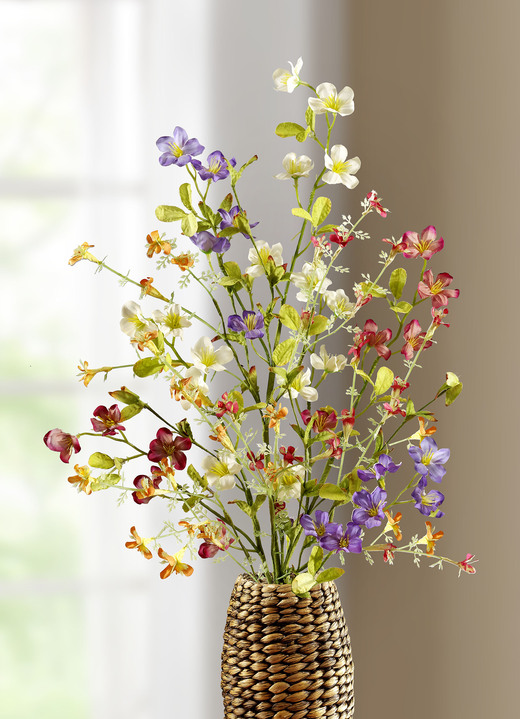 Kunst- & Textilpflanzen - Bunter Blütenzweig, in Farbe BUNT