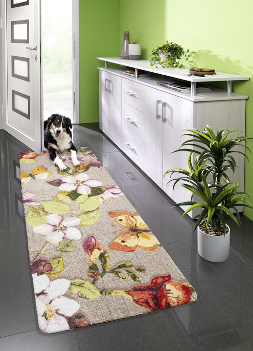 Fussmatten - Fussmatte mit rutschhemmender Latex-Rückseite , in Größe 100 (40x 60 cm) bis 107 (60x170 cm), in Farbe BUNT Ansicht 1