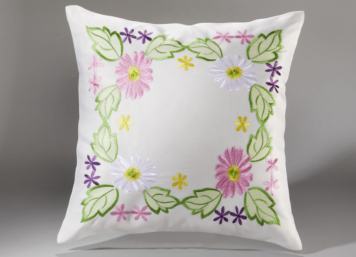 Heimtextilien - Tisch- und Raumdekoration in frühlingsfrischen Farben, in Größe 102 (Läufer oval, 40x 85 cm) bis 404 (Kissenbezug, 40x 40 cm), in Farbe BUNT