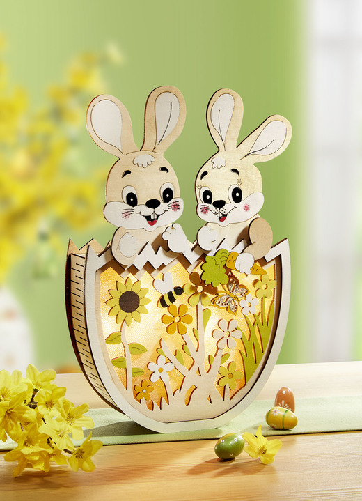 Ostern - Batteriebetriebene, beleuchtete Dekoration, in Farbe BRAUN