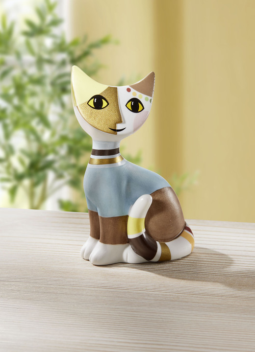 Figuren - Goebel Katze aus hochwertigem Biskuitporzellan, in Farbe BUNT