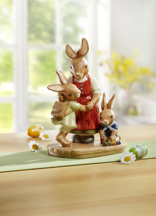 Ostern - Hasenmama mit Kindern, in Farbe BUNT