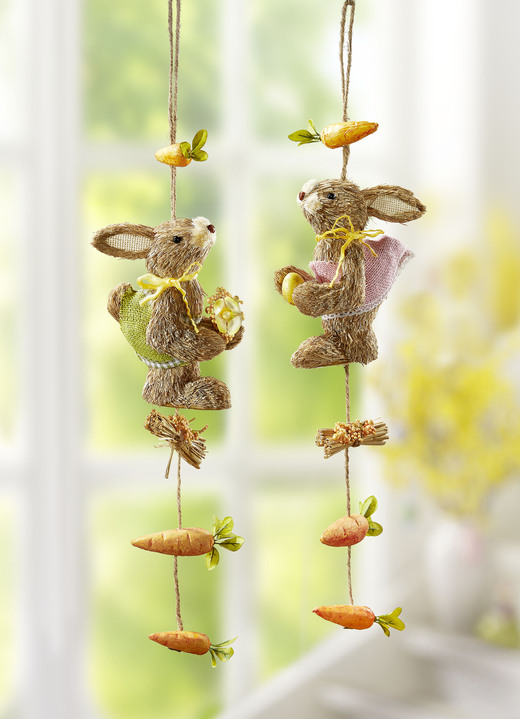 Ostern - Hasen-Girlande, in Farbe NATUR, in Ausführung Hasenmann