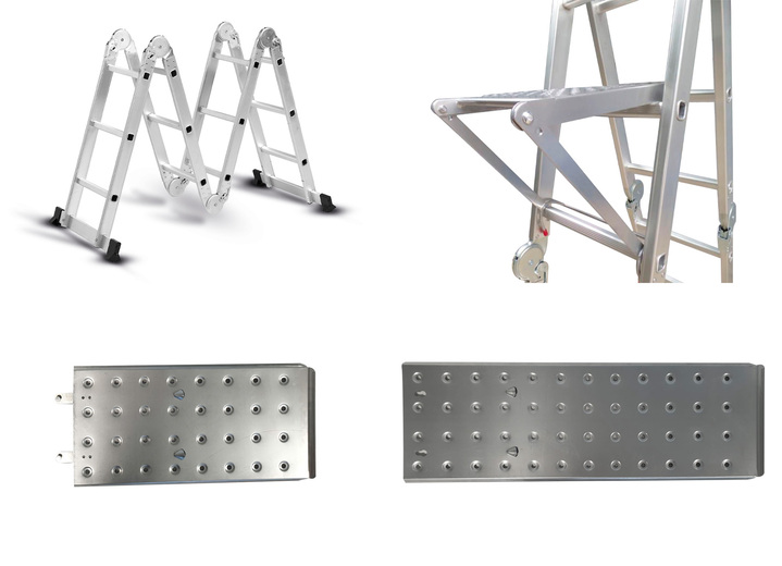 Gartenpflege - Multifunktionale Allzweck-Leiter Hammersmith Super Ladder, in Farbe SILBER Ansicht 1