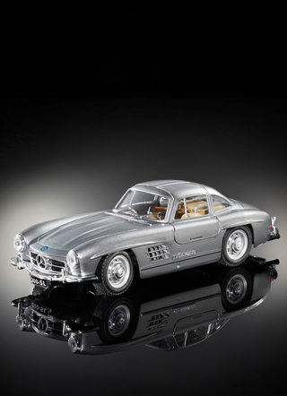 Mercedes-Benz 300SL als Metallspritzgussmodell