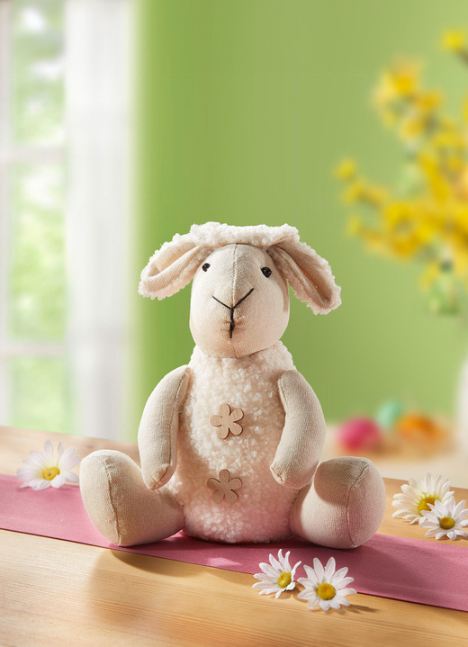 Ostern - Plüsch-Schaf, in Farbe NATUR-BEIGE