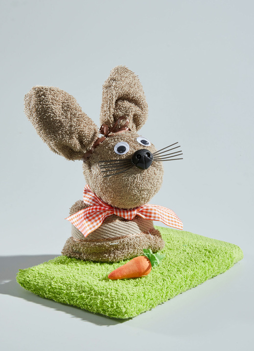 Ostern - Frottier-Hase, in Farbe