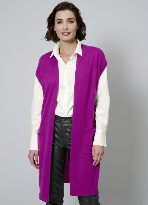 Pullover & Strickmode - Gilet aus Kaschmir, in Größe 038 bis 052, in Farbe ZYKLAM Ansicht 1