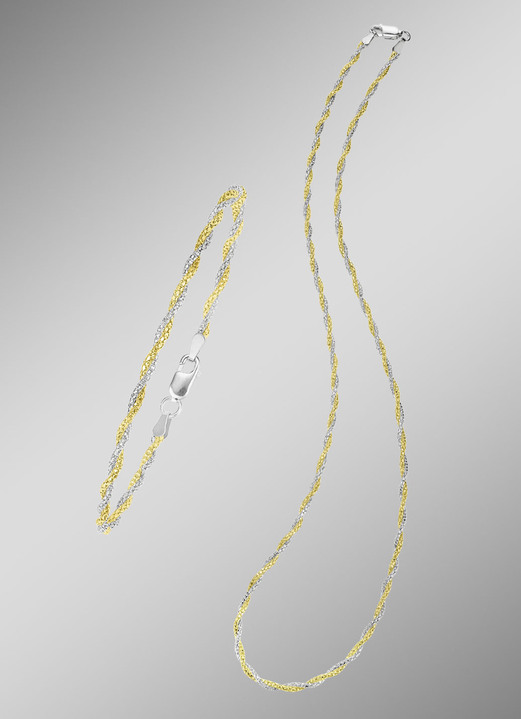 Armbänder - Kordelketten-Schmuckset, 2-teilig , in Farbe  Ansicht 1
