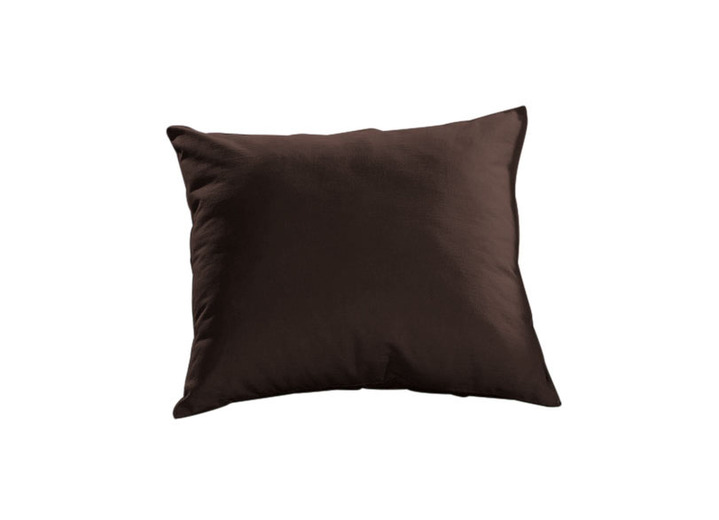Spannbetttücher - Mako-Feinjersey-Spannbetttücher und Kissenbezüge aus 100% Baumwolle, in Größe 120 (1 Kissenbezug, 80/ 80 cm) bis 138 (1 Spannbetttuch, 180–200/200 cm), in Farbe DUNKELBRAUN Ansicht 1