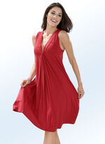 Zweierpack Kleider mit dekorativer Raffung 1X ROT, 1X SCHWARZ