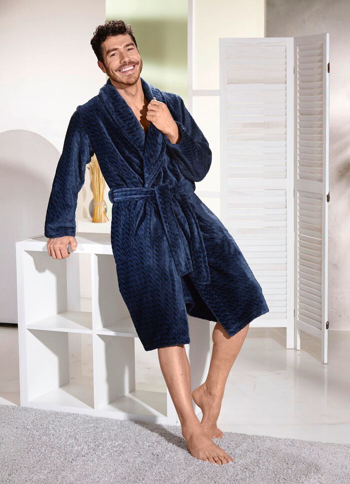 Hausmantel aus Micropl&uuml;sch 