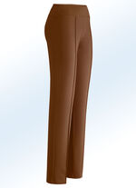 Jerseyhose mit höherem, elastischem Formbund COGNAC