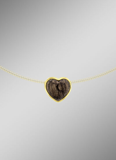 Vergoldeter Herz-Anhänger 