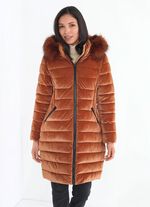 Kurzmantel mit abnehmbarer Kapuze 