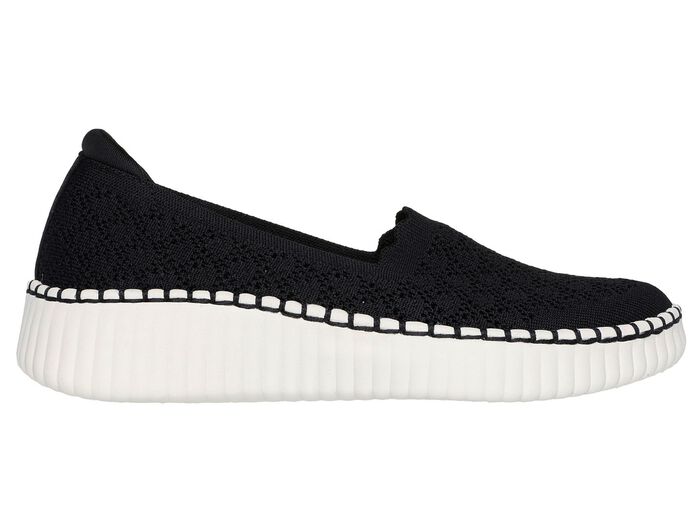 SKECHERS Slipper aus dehnbarem Strick-Material 