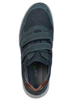 Waldl&auml;ufer, bequeme Herren-Slipper, Weite K, mit herausnehmbarem Fussbett MARINE