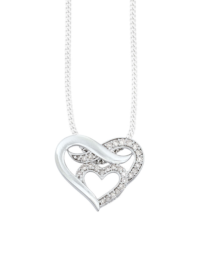 S&uuml;sser Herz-Anh&auml;nger mit Diamanten 