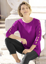 Pullover mit Cut-Outs MAGENTA