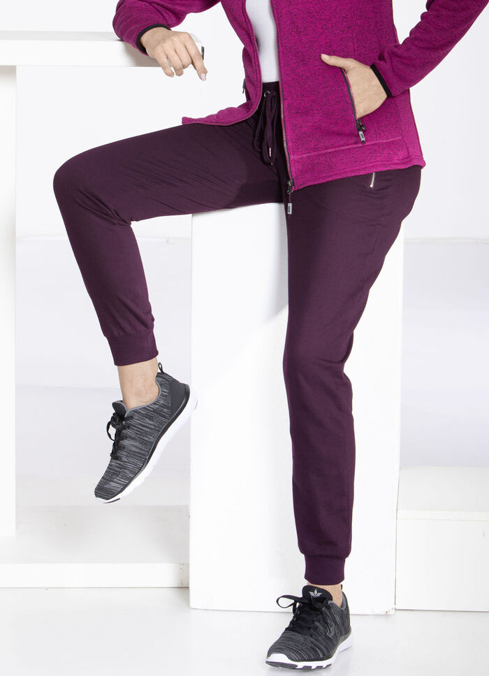 Freizeithose mit Reissverschluss-Taschen in 4 Farben BEERE