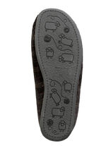 Textil-Pantoffel mit herausnehmbarem Fussbett SCHWARZ