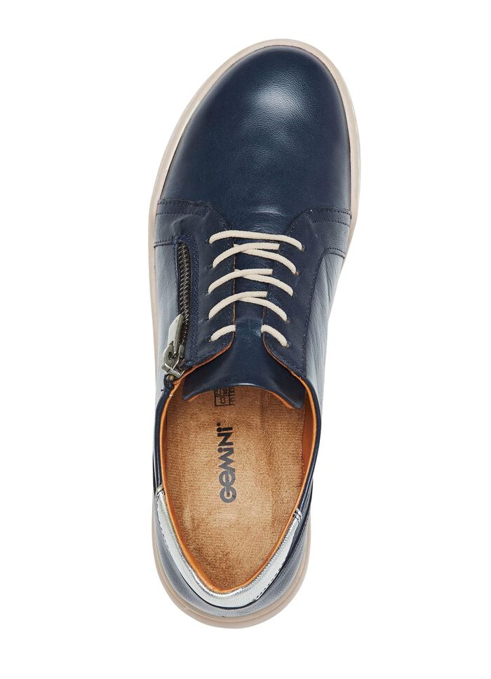Gemini Schn&uuml;rschuh aus Rind-Nappaleder MARINE