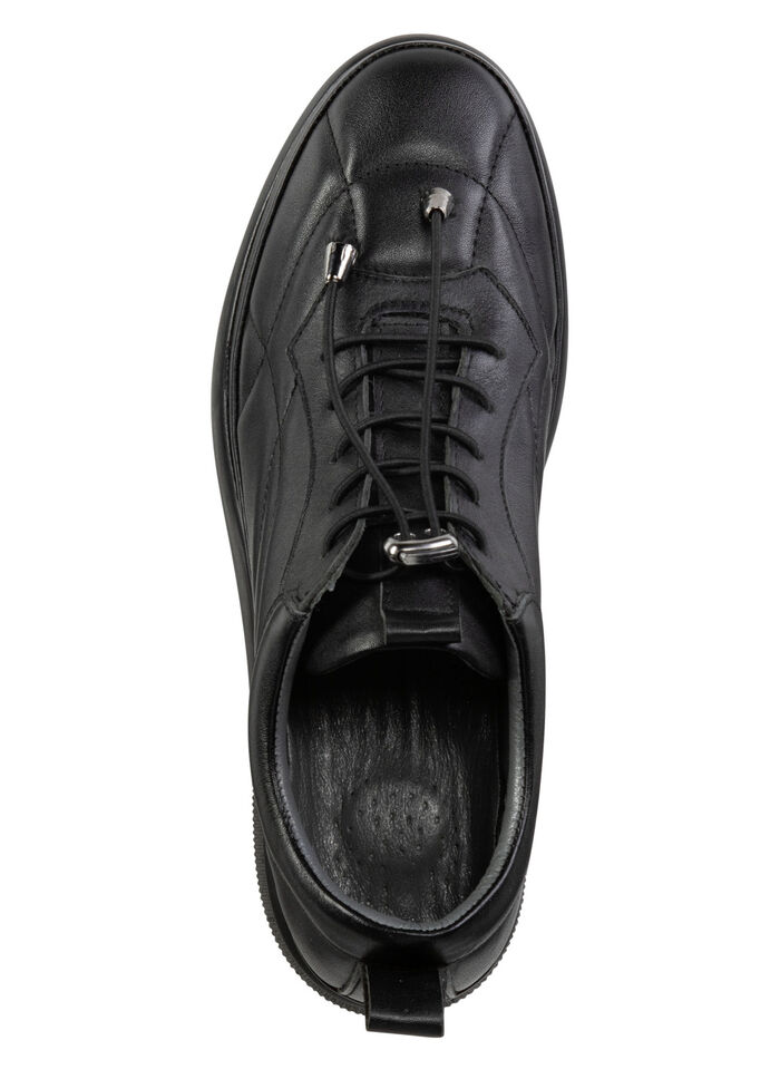 Gemini Sneaker mit dekorativer Steppung SCHWARZ