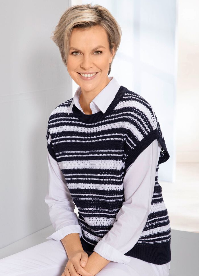 Pullunder in Ringeldessin 