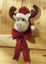 Elchkopf aus Naturfasern 