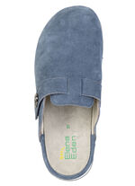 ELENA EDEN, klassische Damen-Clogs, Weite H, mit herausnehmbarem Fussbett JEANSBLAU