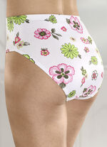 Viererpack Slips mit farbenfrohem Blumendessin 