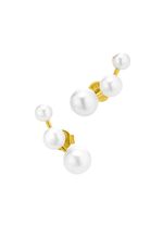 Stilvolle Ohrstecker mit S&uuml;sswasser-Zuchtperlen 