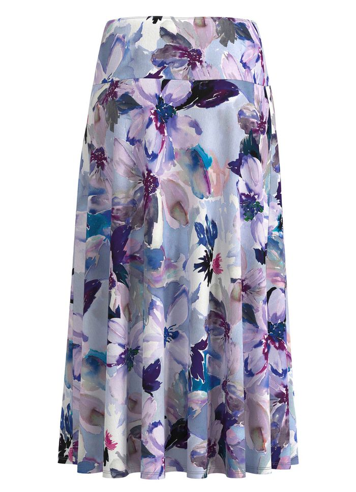 Rock mit floraler Dessinierung 