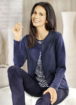 Strick-Twinset in weich fliessender Qualität