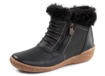 ELENA EDEN, gef&uuml;tterte Damen-Boots, Winterschuhe, Weite G, mit herausnehmbarem Fussbett 