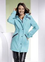 Funktions-Longjacke mit abnehmbarer Kapuze 