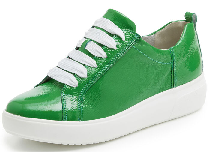 Waldläufer, trendige Damen-Schnürschuhe, Weite H, mit herausnehmbarem Fussbett GRÜN
