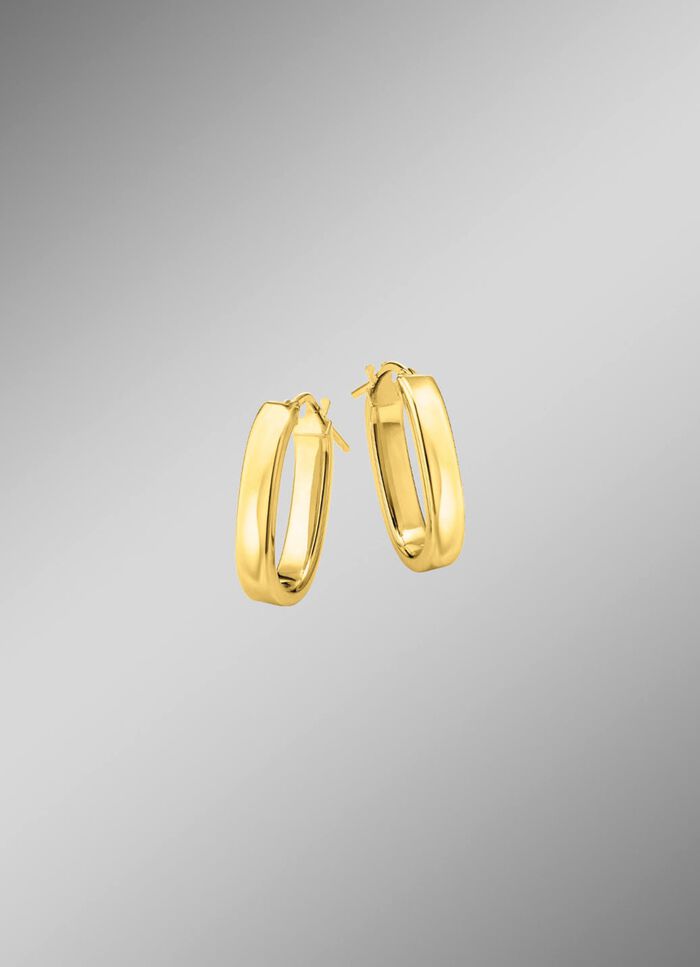 Tolle Creolen aus vergoldetem Silber 