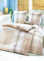 &laquo;biberna&raquo; Bettw&auml;sche-Garnitur aus w&auml;rmendem Biber 