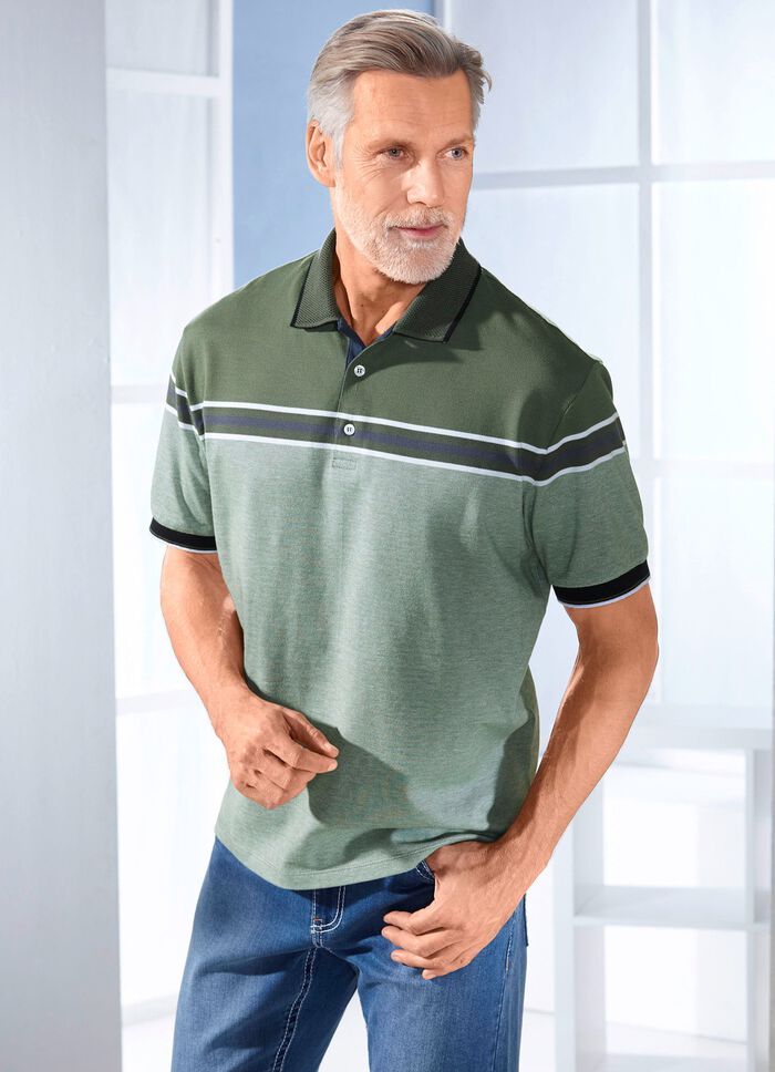 Poloshirt mit Knopfleiste 