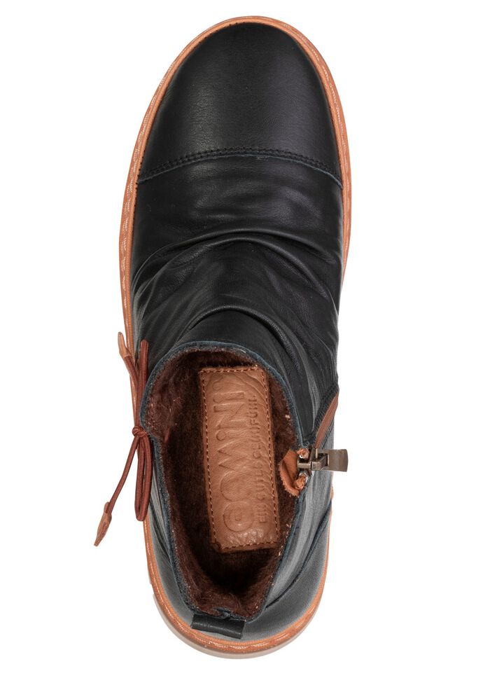 Gemini, modische Damen-Boots, Weite G, Winterschuhe,  mit herausnehmbarem Fussbett SCHWARZ