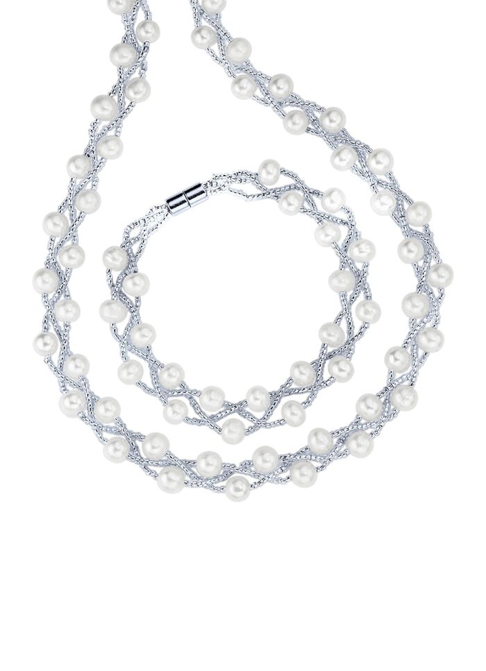 Schmuck-Set 2 teilig mit S&uuml;&szlig;wasser-Zuchtperlen 
