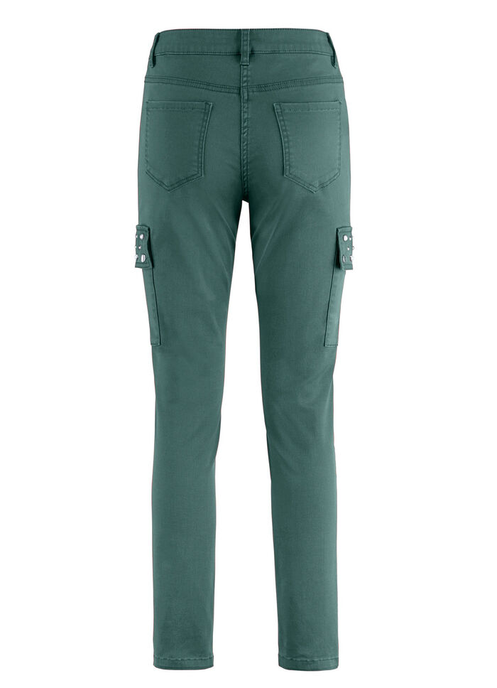 Cargohose in 5-Pocket-Form FLASCHENGR&Uuml;N