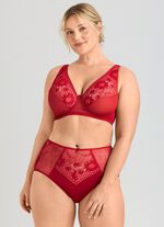 Miss Mary Bügel-BH mit floraler Elastikspitze ROT