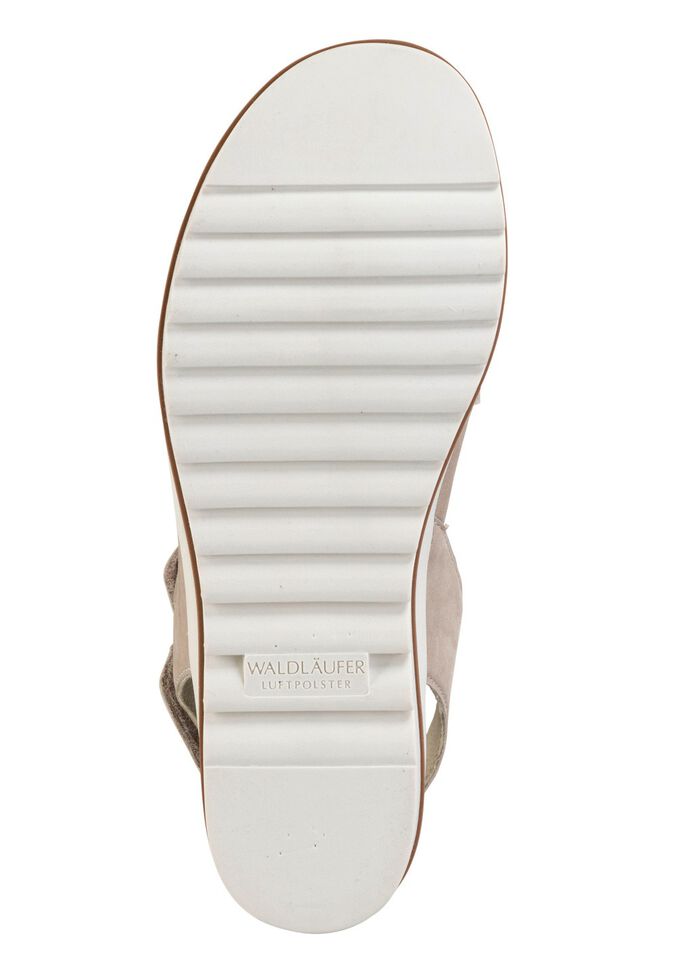 Waldl&auml;ufer, bequeme Damen-Sandalen, Weite H, mit herausnehmbarem Fussbett BEIGE